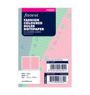 Filofax Fashion coloured ruled notepaper