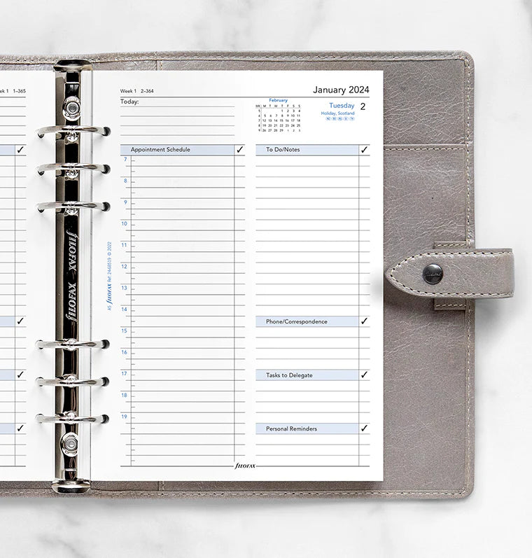 Filofax One Day On A Page Business Diary - A5 2024 English