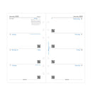 Filofax Week On Two Pages Sunday Start Diary - Personal 2025 English