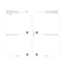 Filofax Two Days On One Page Diary Refill - Personal 2025 Multilanguage