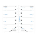 Filofax Week On One Page Diary Refill - Personal 2025 English