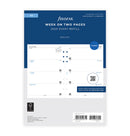 Filofax Week On Two Pages Diary Refill - A5 2025 English