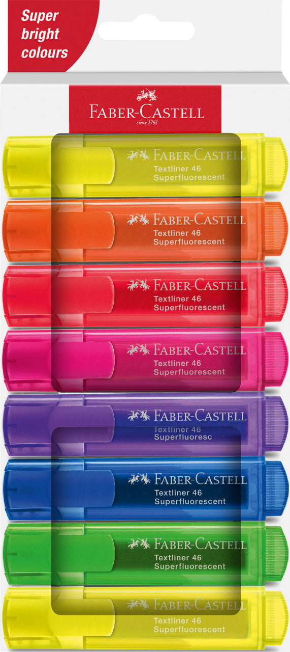 Faber-Castell Textliner 46 Highlighters (Box of 8)