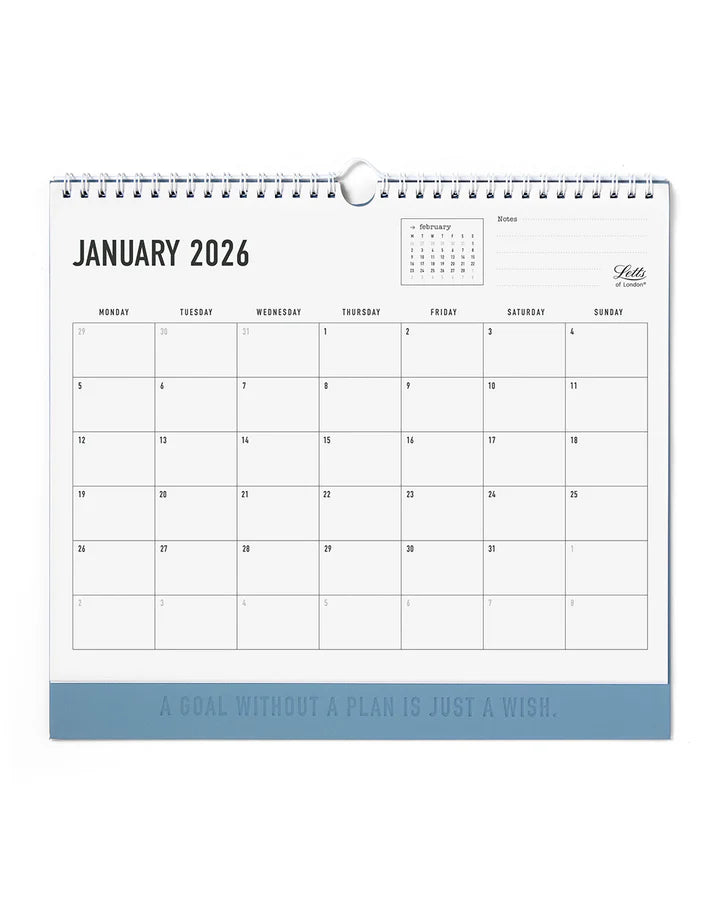 Letts Conscious 2026 Wall Calendar
