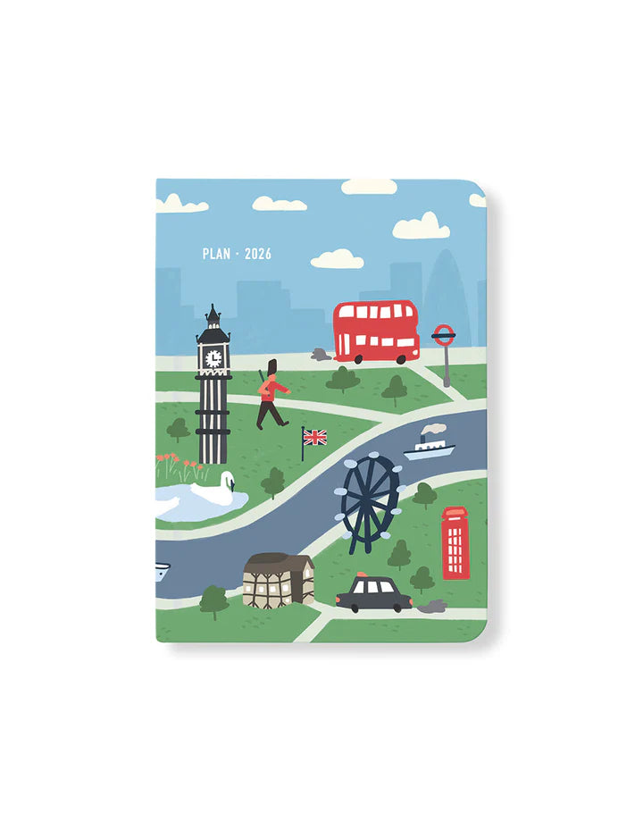Letts Wanderlust A6 Week to View Diary 2026 - Multilanguage