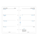 Filofax Week On Two Pages Diary Refill - Mini 2026 English
