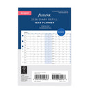 Filofax Horizontal Year Planner Refill - Pocket 2026 English