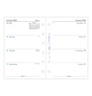 Filofax Week On Two Pages Diary Refill - Pocket 2026 English