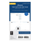 Filofax Two Days On One Page Diary Refill - Personal 2026 Multilanguage