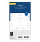 Filofax Week On One Page Diary Refill - Personal 2026 English