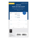 Filofax Week On Two Pages Academic Diary Refill - Personal 2025-26 English
