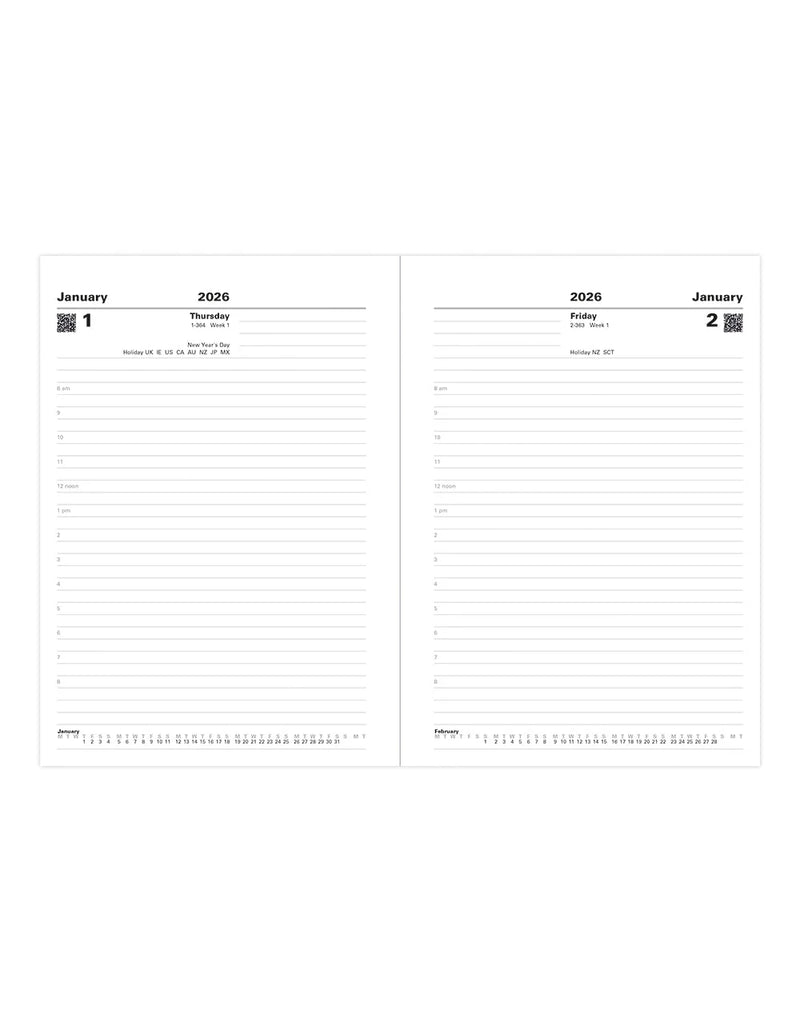 Letts Standard A5 Day to a Page Diary 2026 - English