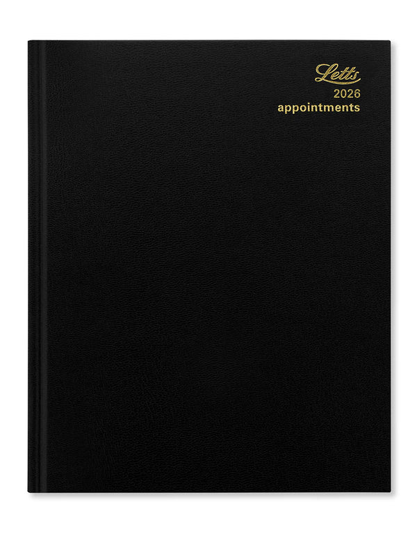 Letts Standard Quarto Vertical Week to View Diary with Appointments 2026 - English