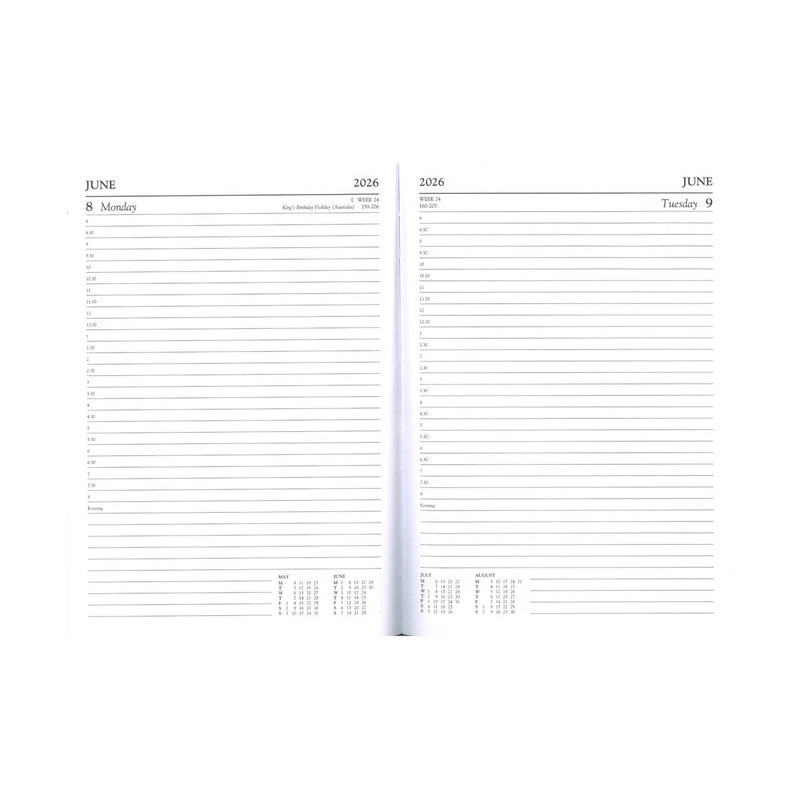 Letts Contract A5 Day To Page Appointments Diary 2026