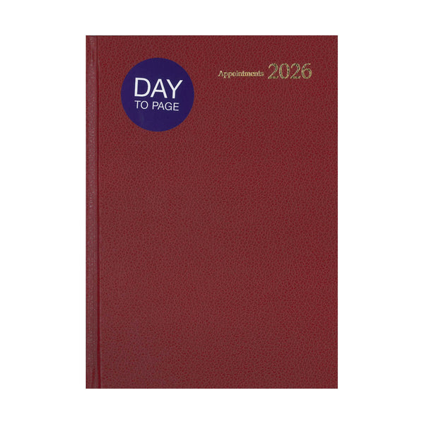 Letts Contract A5 Day To Page Appointments Diary 2026