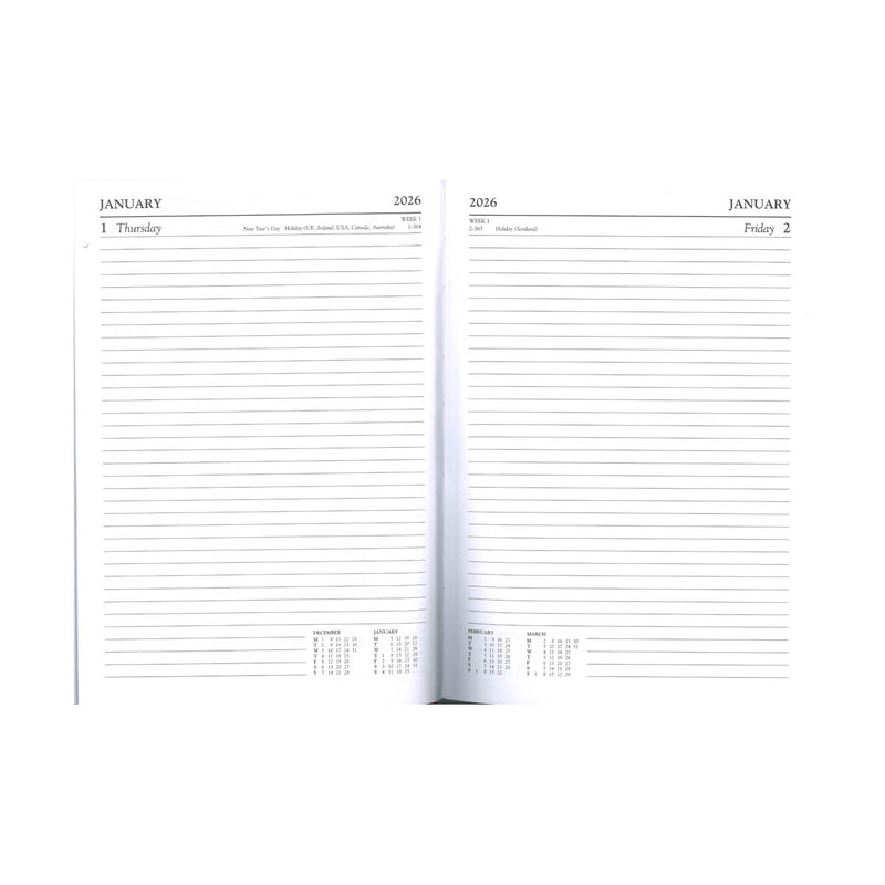 Letts Contract A5 Day To Page Diary 2026
