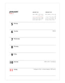 Letts Business Weekly Royal Tablet Wall Calendar 2026