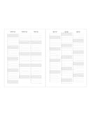 Letts Denim A6 Week to View Diary 2027 - Multilanguage