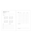 Letts Denim A6 Week to View Diary 2027 - Multilanguage