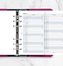 Filofax Vertical Year Planner Refill - Personal 2027 English