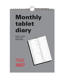 Letts Business Monthly Tablet Wall Calendar 2027