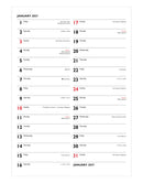Letts Business Monthly Tablet Wall Calendar 2027