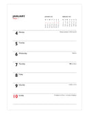 Letts Business Weekly Royal Tablet Wall Calendar 2027