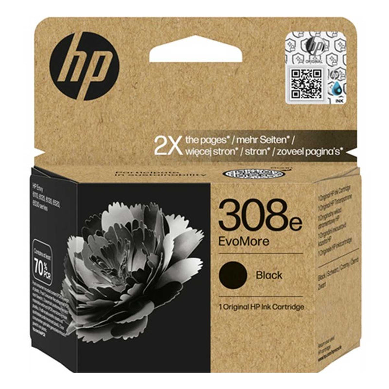 HP 308e EvoMore High Yield Black Original Ink Cartridge
