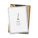 If Please Write ETC Fold Out Notecard & Envelope