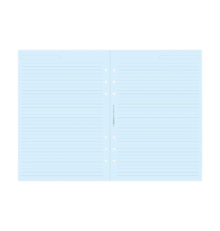 Filofax Blue Ruled Notepaper Pocket Refill