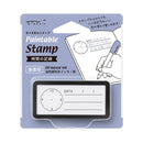 Midori Paintable Pre-inked Stamp (Half Size) - Keep Track of Time