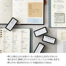 Midori Paintable Pre-inked Stamp (Half Size) - Keep Track of Time