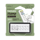 Midori Paintable Pre-inked Stamp (Half Size) - To Do List