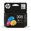 HP 308 Tri-color Original Ink Cartridge