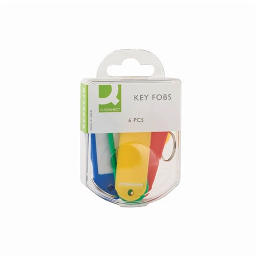 Q-Connect Key Fobs 6 Assorted (Pack of 6) KF02036