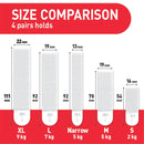 3M Command Picture Hanging Strips 8 Pairs Medium + 8 Pairs Large White (Pack of 16)