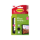 3M Command Picture Hanging Strips 4 Pairs Large White (Pack of 8)