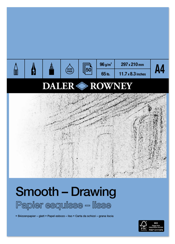 Daler-Rowney A-Series Drawing Pad 96gsm