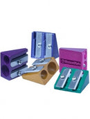 Swordfish Metal Wedge Double Pocket Pencil Sharpener