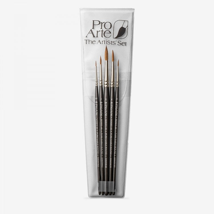 Pro Arte Sable Watercolour Brush Set (Wallet)