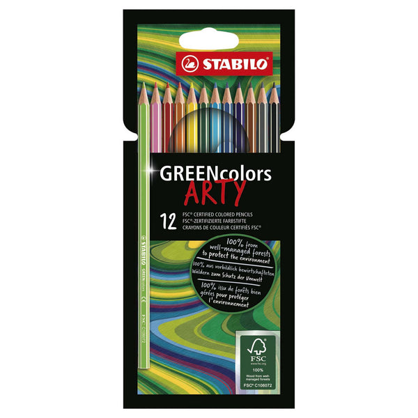 STABILO GREENcolors ARTY colored pencils 12pk