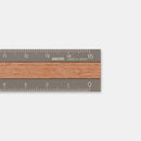 Midori 15cm Aluminum Wooden Ruler