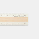 Midori 15cm Aluminum Wooden Ruler