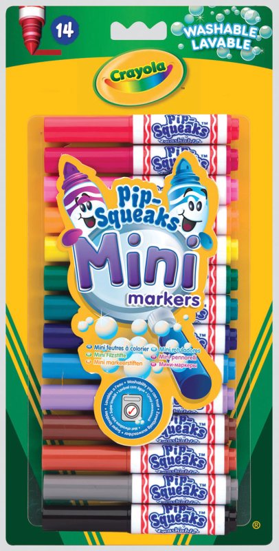 Crayola Pip-Squeaks Mini Washable Markers (14pk)
