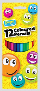 Smiles 12 Coloured Pencils (12 Pieces)
