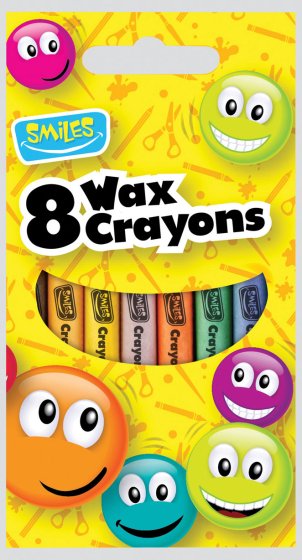 Smiles Wax Crayons (8 Pieces)