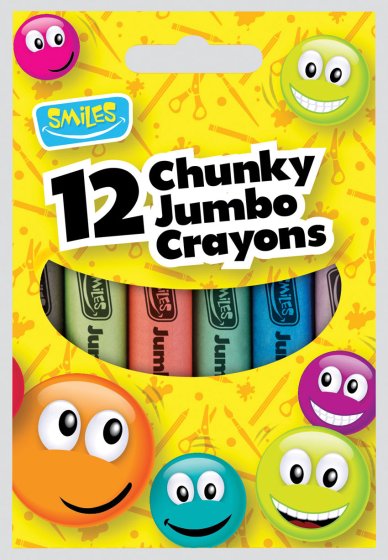 Smiles Chunky Jumbo Crayons (12 Pieces)