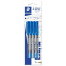 Staedtler Stick 430 Ballpoint Pen (4 Pack)
