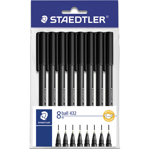 Staedtler Ball 432 Ballpoint Pen (8 Pack)