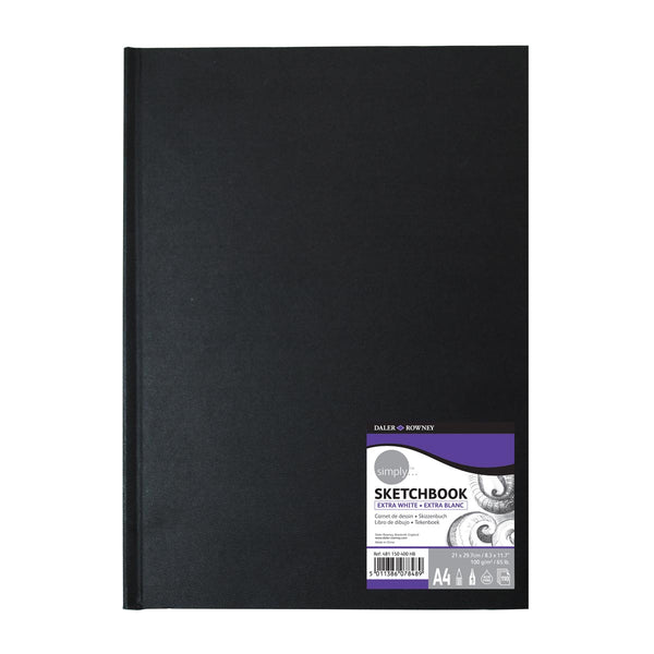 Daler-Rowney Simply Hardback Sketchbook - Extra White